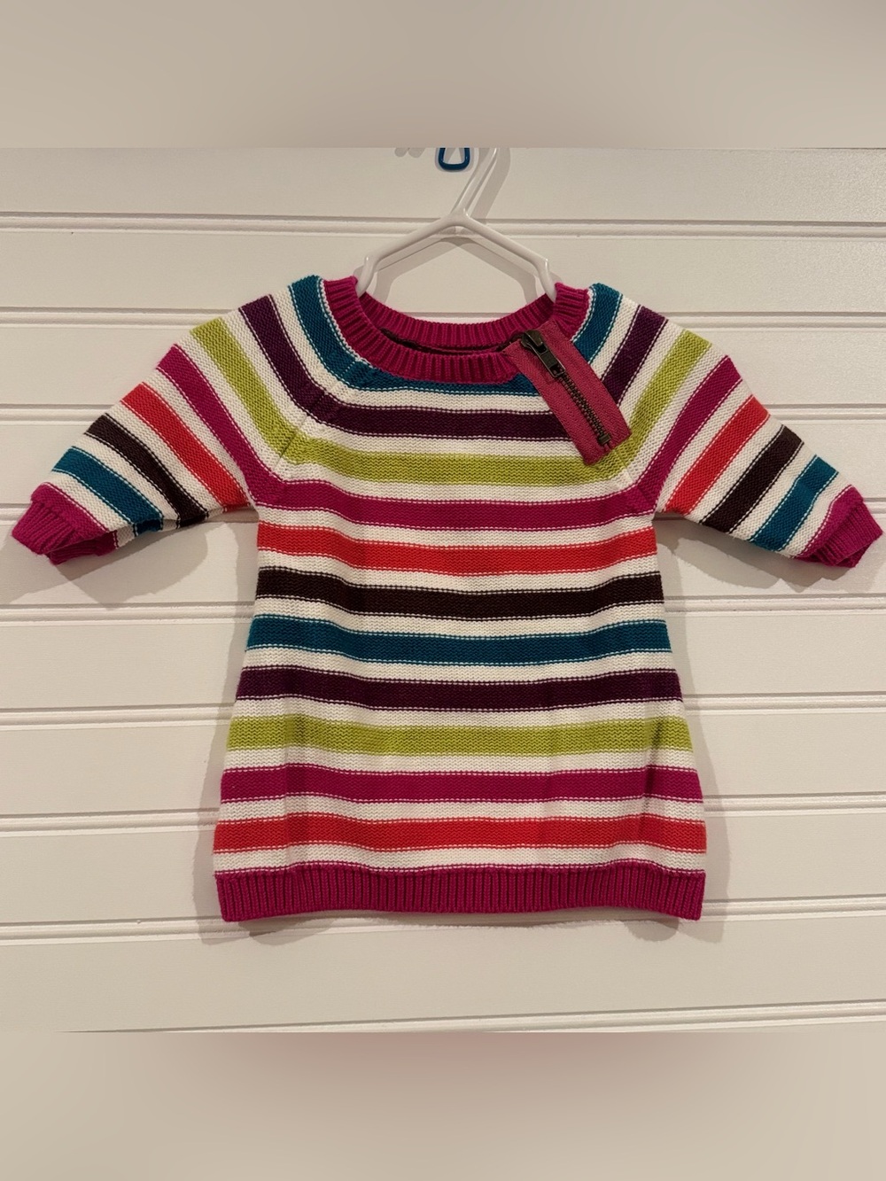Tea Collection Baby Striped Cotton Knit Sweater 3-6 Months